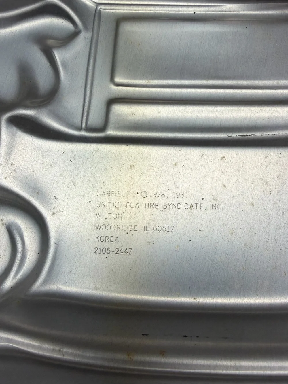 Vintage 1978 Garfield Wilton Cake Pan